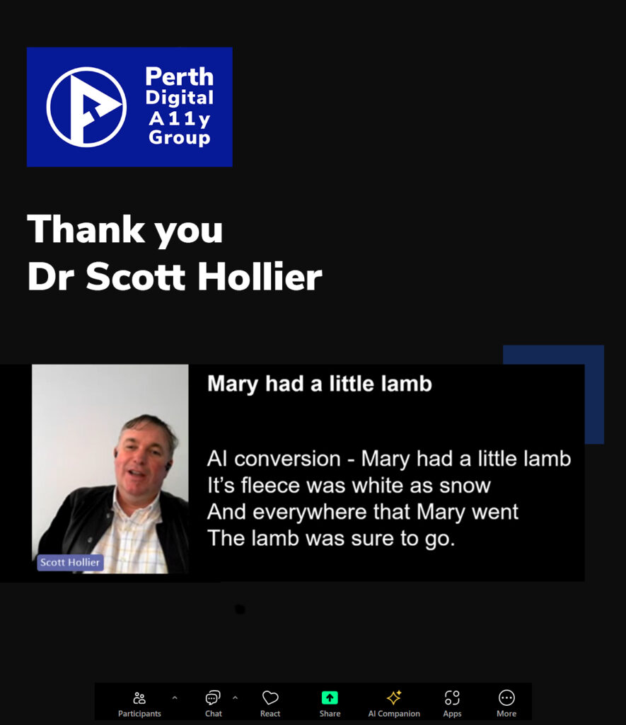 Thank you poster for Dr. Scott