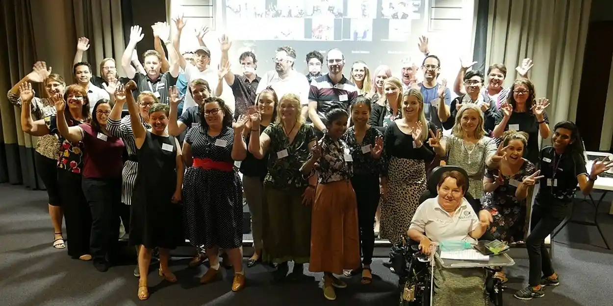 Group photo of audience attending conference