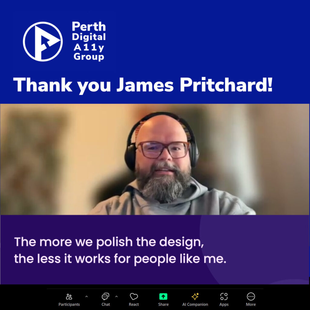 Thank you poster for James