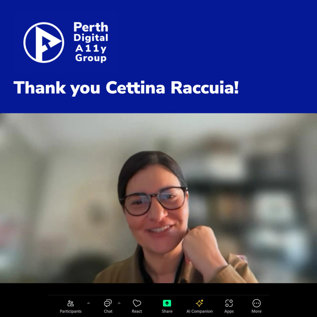 "Thank you" poster for Cettina Raccuia
